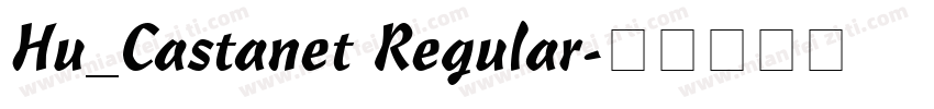 Hu_Castanet Regular字体转换